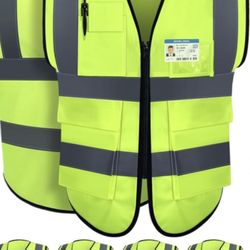Reflective Safety Vests(5pcs.)