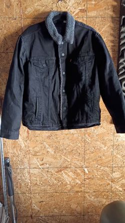 Levi's Men’s Sherpa Trucker Jacket, Black, Size L