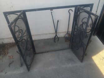 Fireplace tool set & Screen