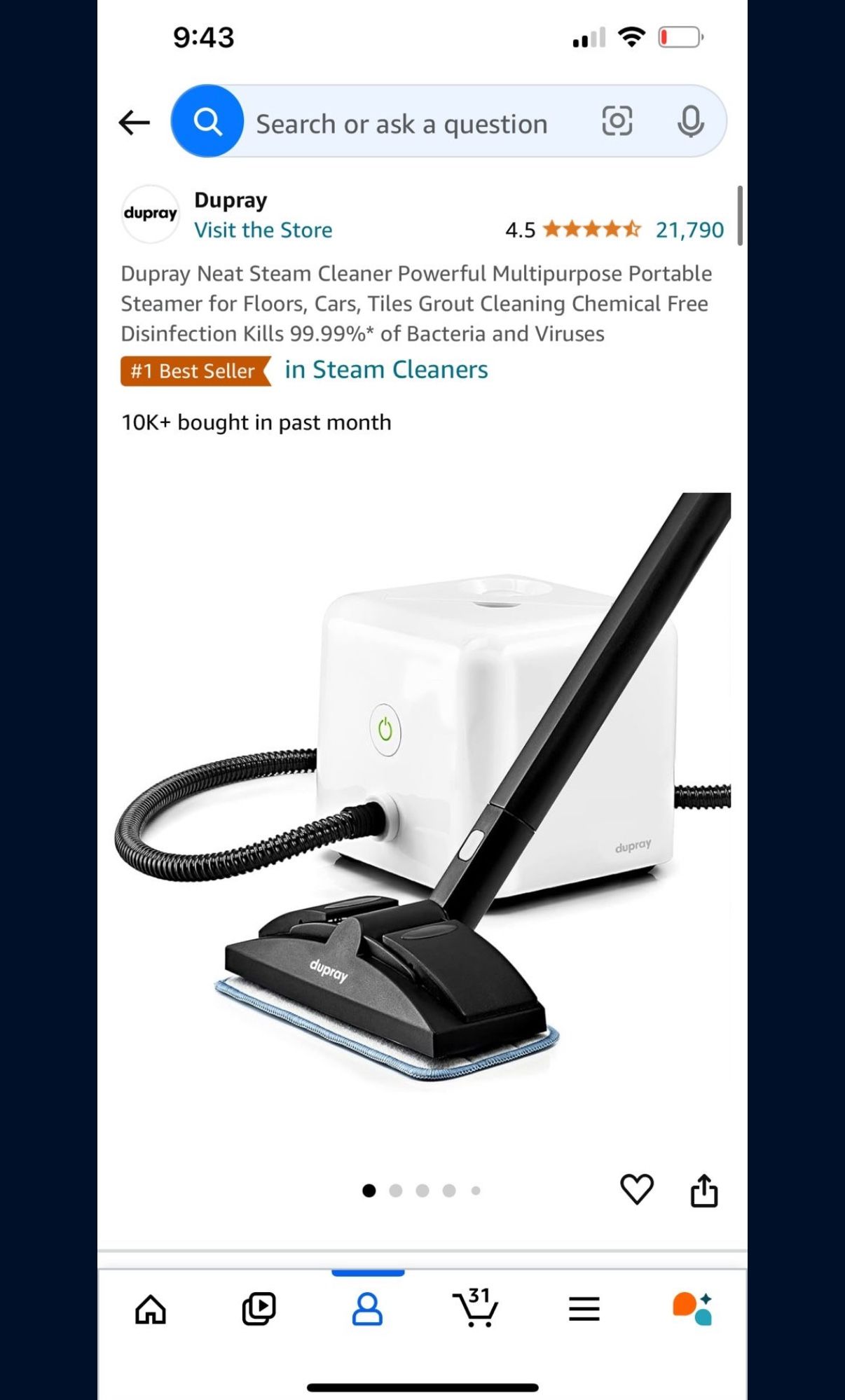 Steam Cleaner (steamer Duprah)