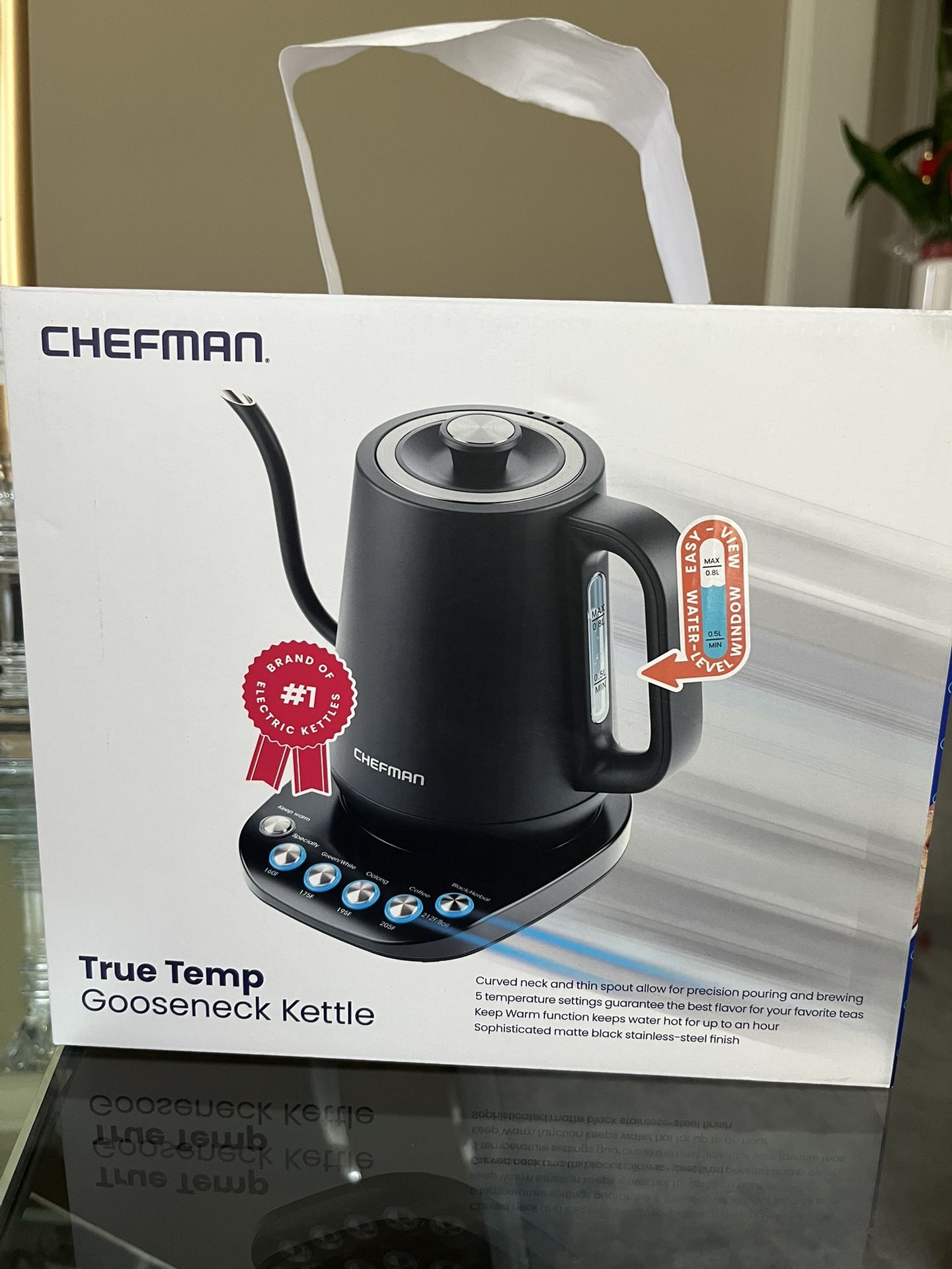 Chefman True Temp Gooseneck Kettle