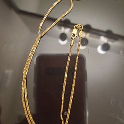 REAL 18K (750) GOLD Chain, 18" 5.5gr