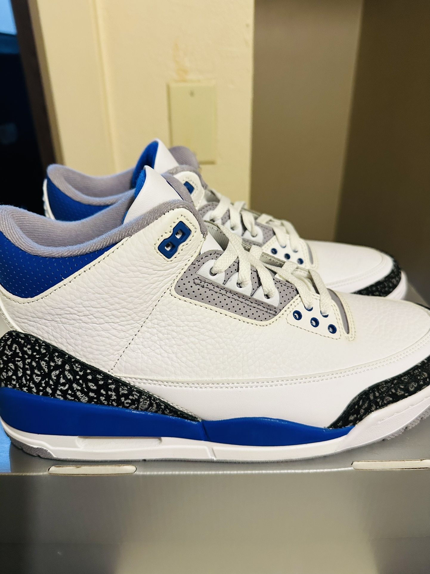 Air Jordan 3. Razer Blue. Size. 10.5. $240