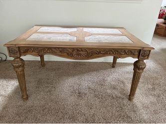 Nice table with marble insets