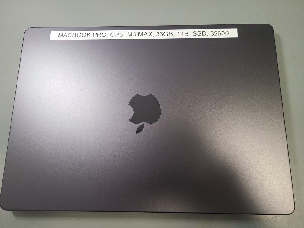 Macbook Pro 14' M3 Max 36GB RAM 1TB SSD
