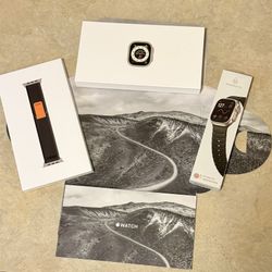 Apple Watch Ultra – 49mm Titanium (Black/Gray) – Excellent Condition + Extra Band