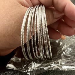 SilverBracelet Set