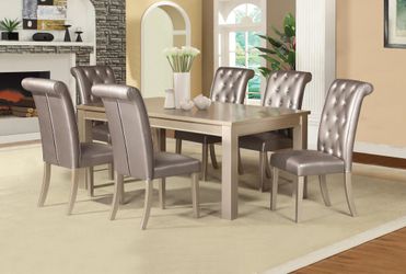 7PC Metallic Dining Set *BRAND NEW*