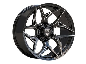20X10 BEAST10 5X115/5X127 -12 78.1 Gloss Black Milled