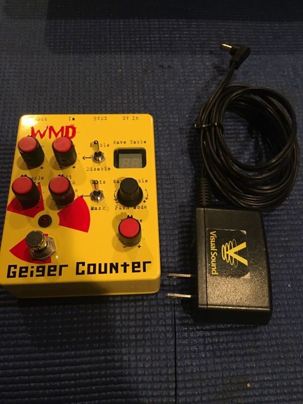 WMD Geiger Counter Distortion/Bit Cruncher pedal W/ One Spot
