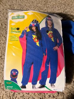 Sesame Street Super Grover Adult Costume LG/XL