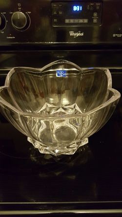 Vintage Lead Crystal Serving Bowl