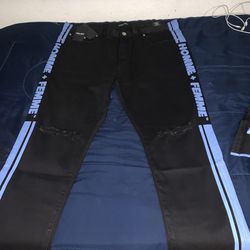 Homme + Femme Track Jeans