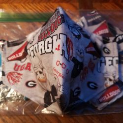 Georgia Bulldogs Adjustable Handmade Face Mask