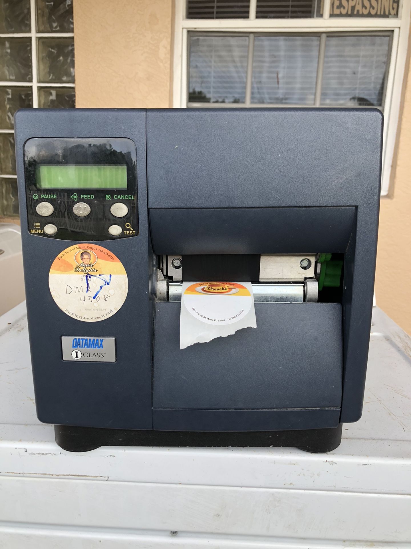 DATAMAX DMX-I-4308 label printer.