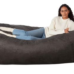 🛋️ 7FT Grey Memory Foam Bean Bag – Super Comfortable! $50