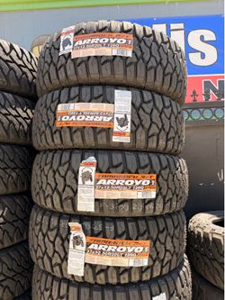 37x12.50r20 Arroyo tires nuevas con 50,000 millas de garantía las 4