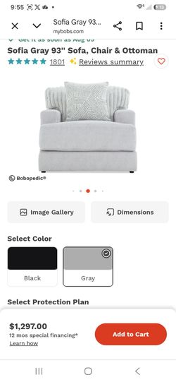 Couch and large chair set w/ matching pillow set.