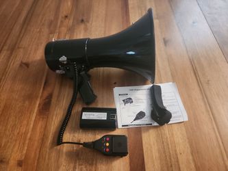 50W Megaphone with Handheld Mic and Battery