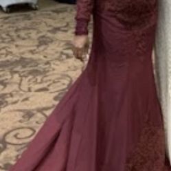 Burgundy  Dress 