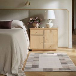 3'x5' Ruggable Washable Andie Area Rug Neutral + Rug Pad