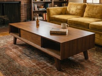 BDI Eras Coffee Table — Walnut, Retails $1,475 — Asking $325