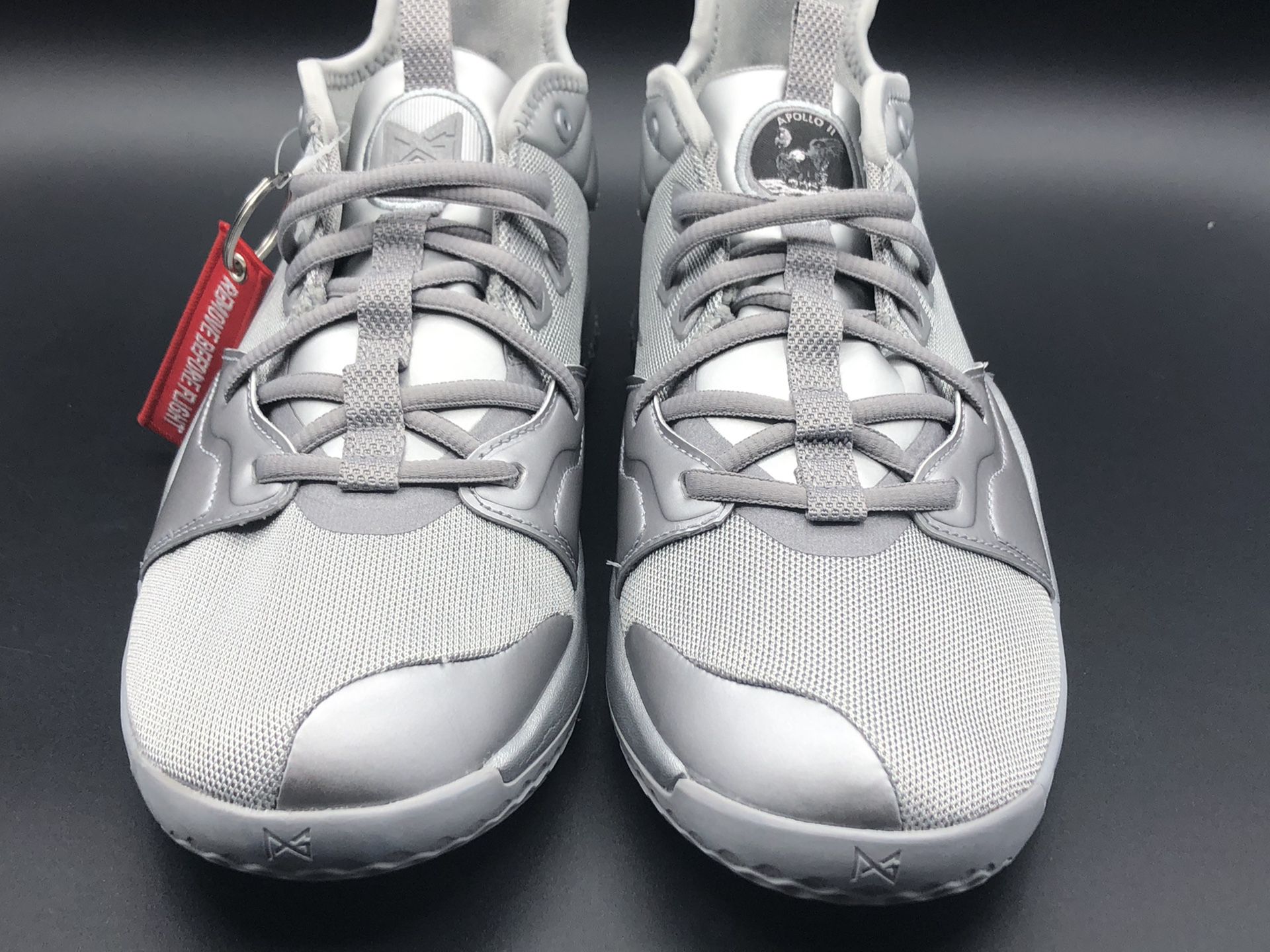 Nike PG 3 "NASA Reflective Silver" Men's Basketball Shoe Sz 7y=8.5womens