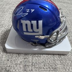 Jason Pinnock Signed Autograph Speed Mini Helmet - JSA Coa - New York Giants