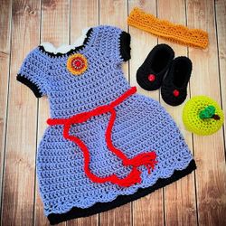 Baby Halloween Costume Crochet Baby Evil Queen Costume Set Disney Baby