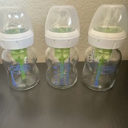 Dr Brown Wide Neck Glass Bottles