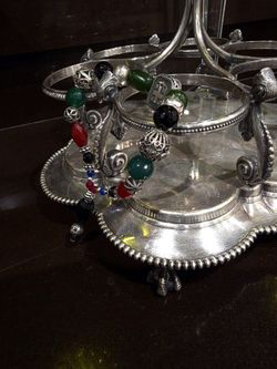 Men's Braslete's Natural Gemstones Ruby Emerald Sapphire And more Sterling Silver.