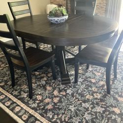 Dining Table With Leaf And 4 Chairs
