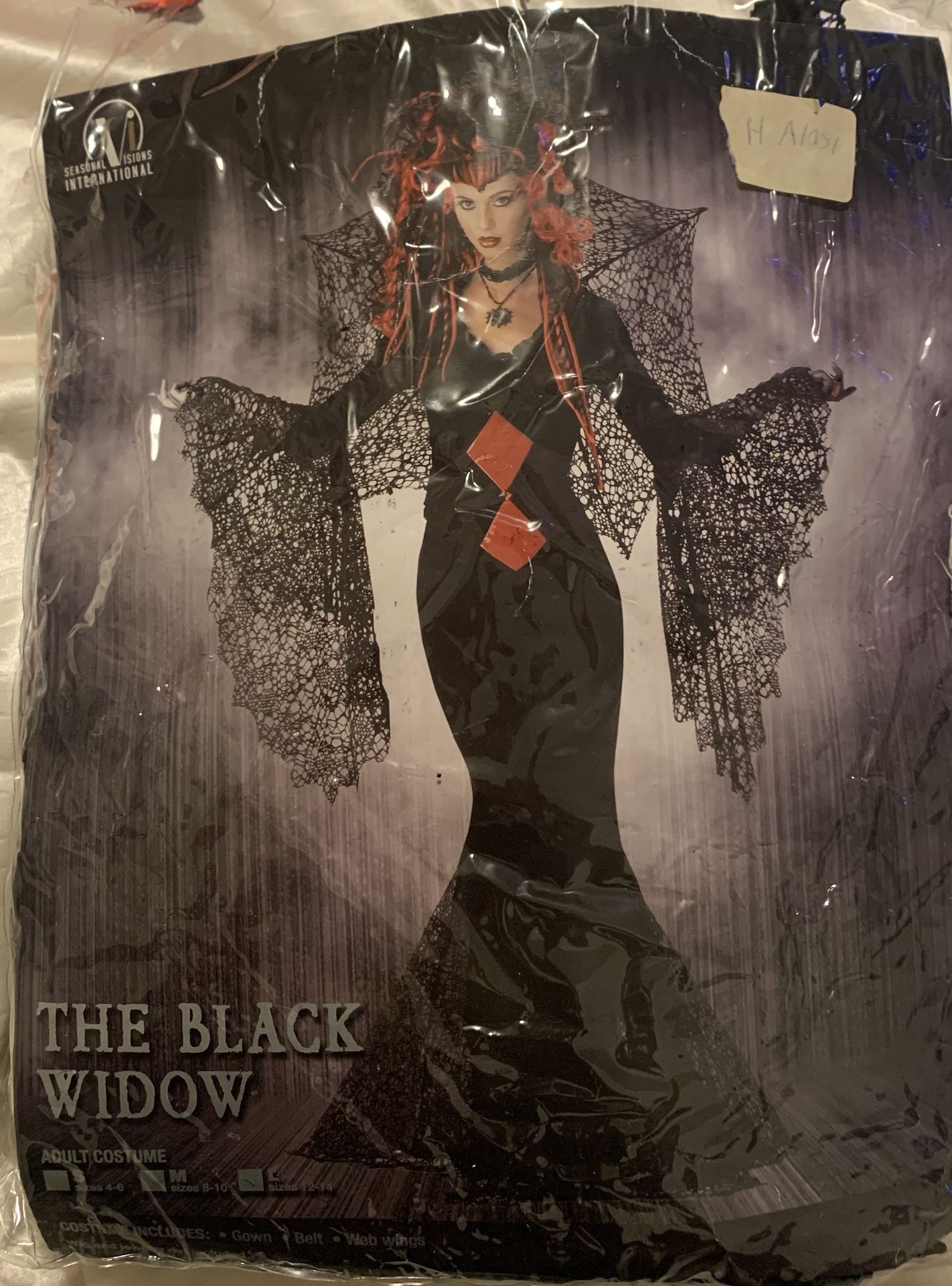 Halloween Costume Adult Morticia /Black Widow