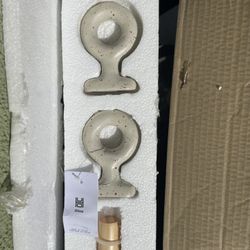 Urban Outfitters Curtain Rod And Ceramic Brackets 