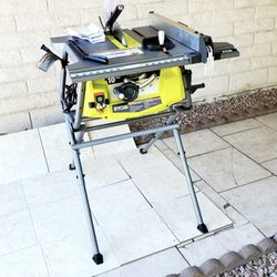 RYOBI 15Amp corded 10in. Table Saw with Stand