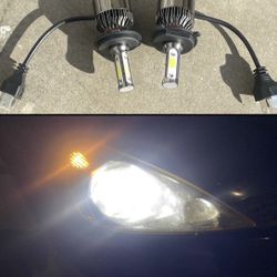 H4 6K Bright White LED Lights For $30