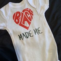 Black Love Made Me Baby Onesie