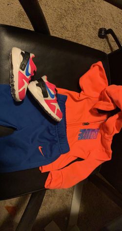 Baby Girls Suit And Nikes 