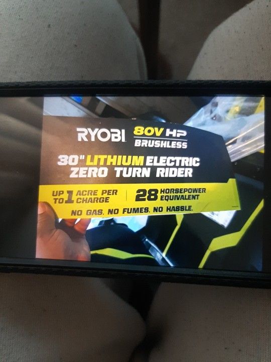 Ride On Mower Ryobi