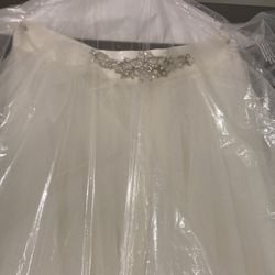 Bridal over skirt brand new
