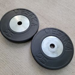 Uesaka 25KG Olympic Bumper Plates 