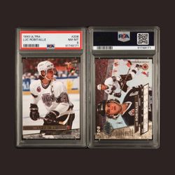 1993-94 Ultra Luc Robitaille Los Angeles Kings #208 PSA 8