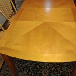 Wood Dining Table With Leaf