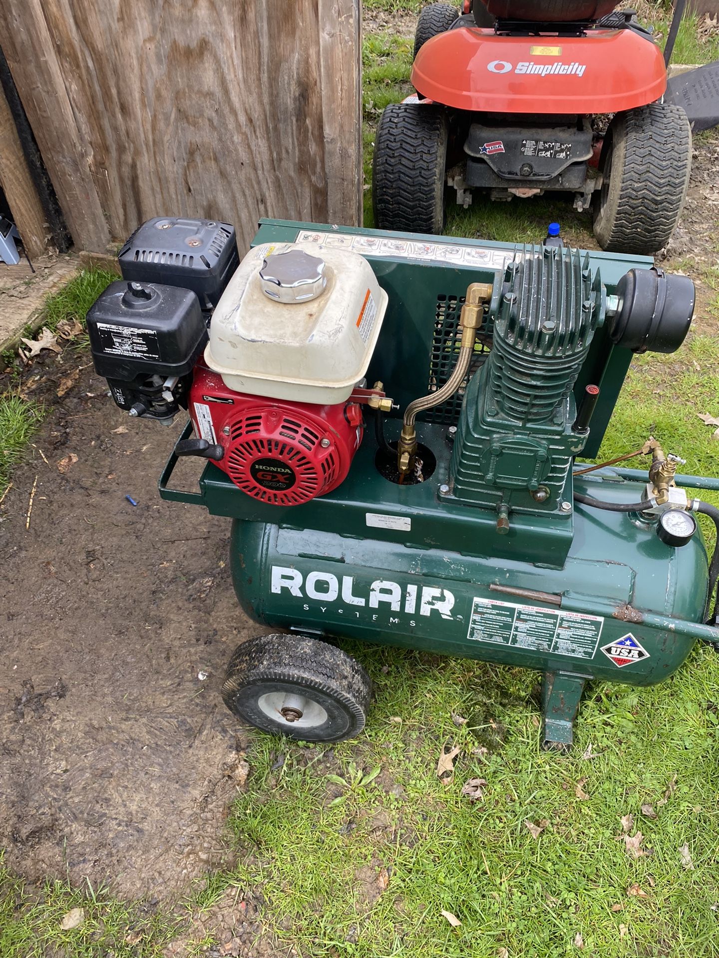 Rolair Gas Compressor