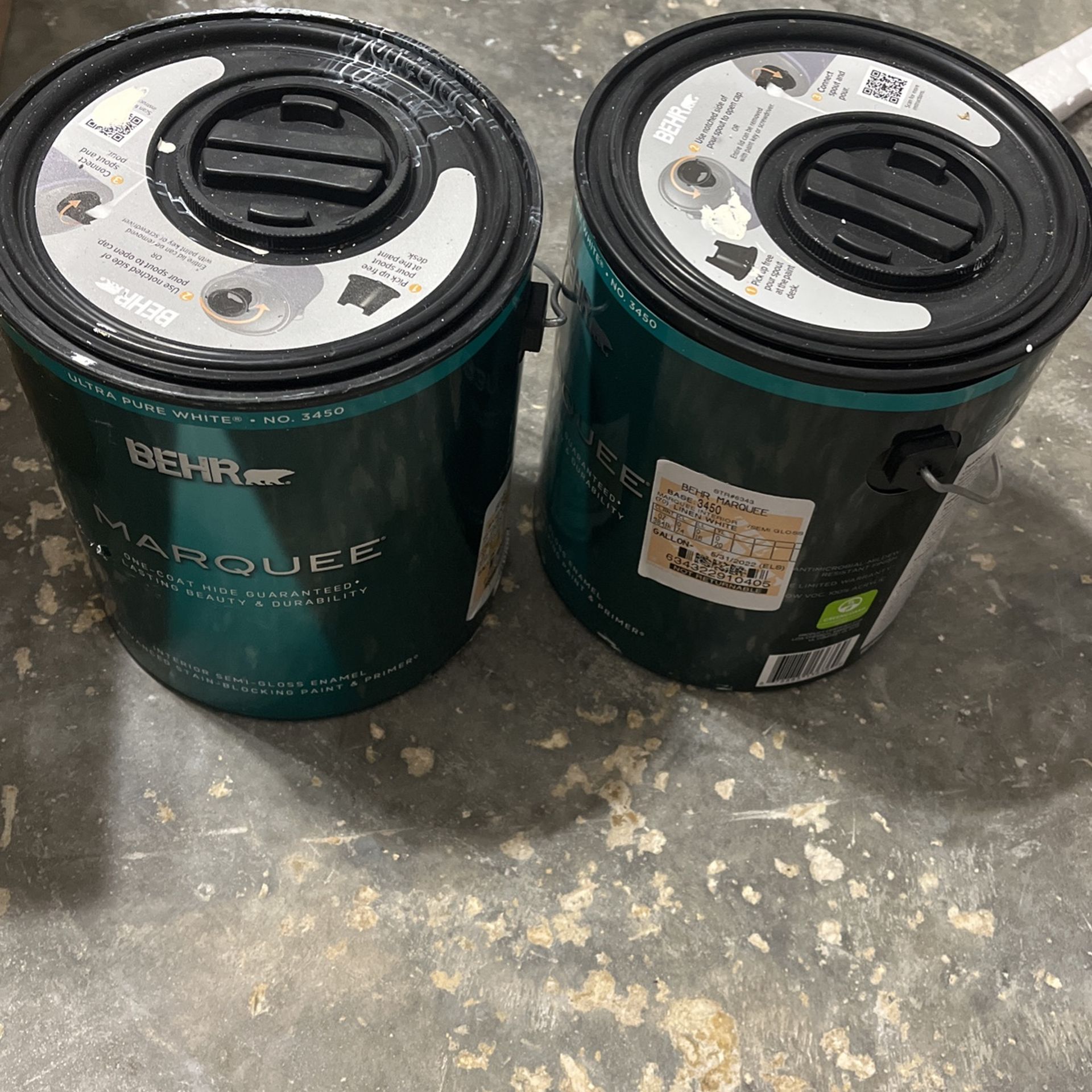 Color : LINEN WHITE , SEMI GLOSS , MARQUEE INTERIOR 