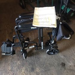 Drive Companion Wheelchair W/footrest Transport  $55 Walker   4 Wheels Seat Folding Invacatr $45  Knee Walker Scooter $$45 Cash Like  New 