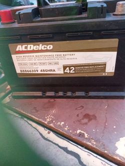 Car battery for sale asking $65 for it
