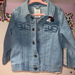 Disney  Minnie Baby Denim Jacket Size 18-24 Months NEW