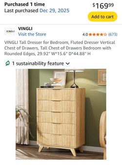 Dresser new in box
