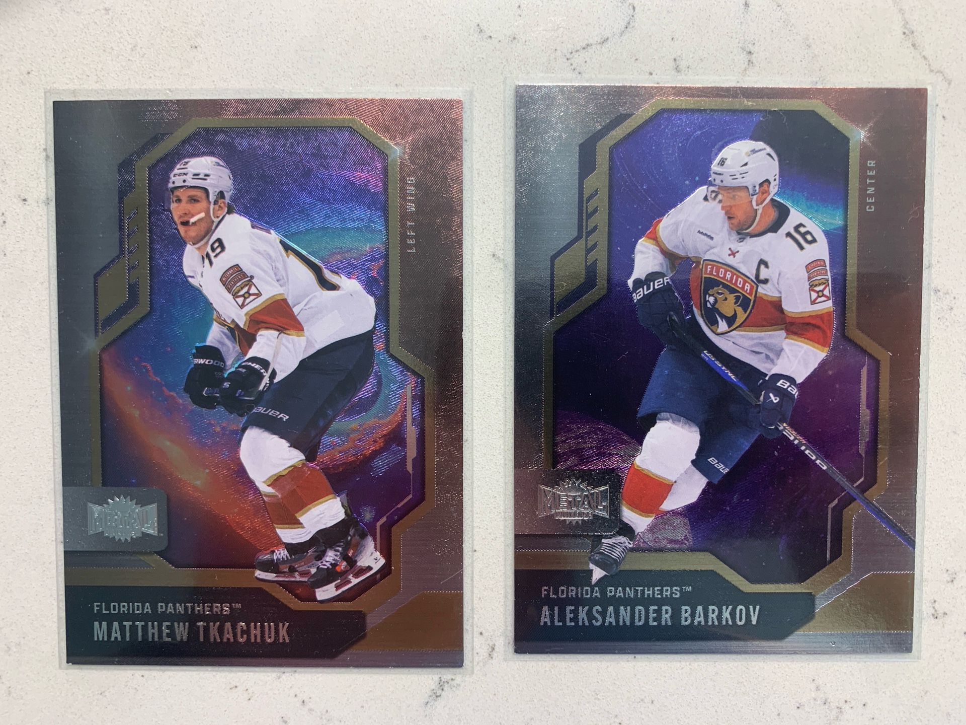 Matthew Tkachuk + Aleksander Barkov 2024-25 Metal Universe Florida Panthers